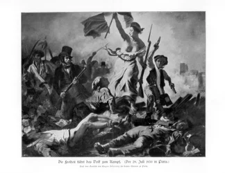 La Libertad Guiando al Pueblo 28 de Julio de 1830, 1900