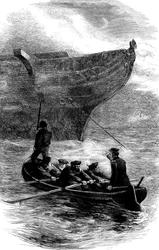 Teniente Caldwell soltando la cadena, Guerra Civil Americana, 1861-1865 c. 1880