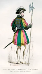 Guardia de vida o guardaespaldas de Francisco I de Francia, siglo XVI