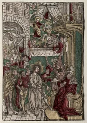 Vida de Cristo: Cristo ante Pilato, 1400s