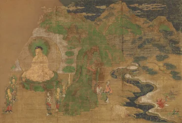 Vida del Buda: Subyugación de Demonios, principios del siglo XV