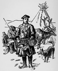 Linnaeus en traje lapón, c. 1918
