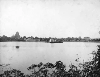 Templos de Lingaraj, Bhubaneswar, Orissa, India, 1905-1906