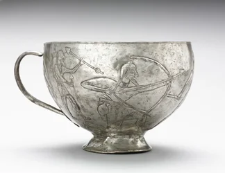 Copa de caza de leones, 1100-1000 a.C.