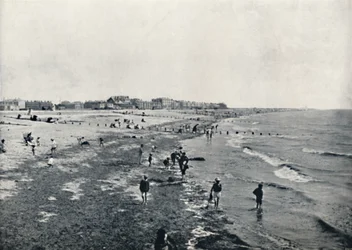 Littlehampton - Chapoteando en marea baja, 1895
