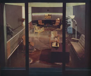 Sala de estar oficina por Russel Wright, 1939