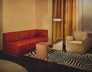 Sala de estar por Walter Dorwin Teague, 1939