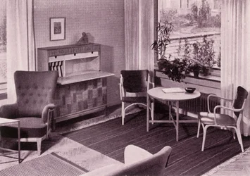 Muebles de sala de estar por Carl-Axel Acking, hechos por A.B. Svenska Mobelfabrikerna, 1949