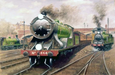 Locomotora no 444, London & South Western Railway Express