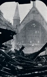 Guildhall de Londres después del incendio del 29 de diciembre de 1940