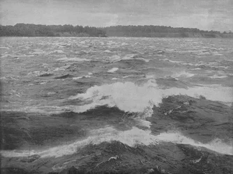 Rápidos de Long Sault, Río San Lorenzo, c1897