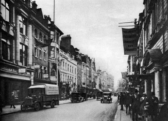 Mirando al sur en New Bond Street, Londres, 1926-1927