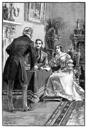 Audiencia de Lord Campbell con la Reina, 1900