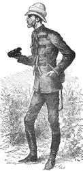 Lord Chelmsford, retrato por un oficial hecho poco antes de la Batalla de Ulundi, c1880
