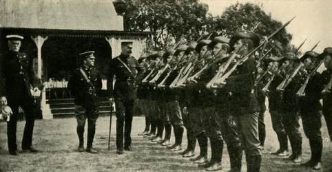 Lord Kitchener revisando cadetes australianos, Primera Guerra Mundial