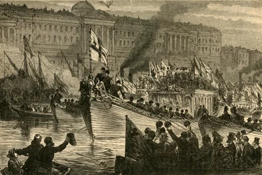 Procesión acuática del alcalde, 1897