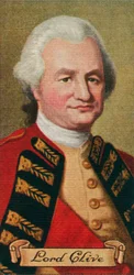 Lord Robert Clive, tomado de una serie de tarjetas de cigarrillos, 1935