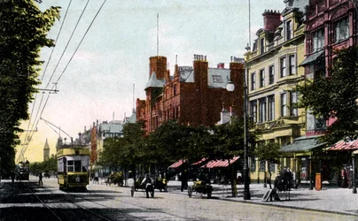 Calle Lord, Southport, Lancashire, principios del siglo XX