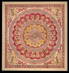 Dosel de pétalos de flor de loto, 1500s-principios de 1600s