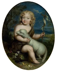 Louis Alexandre de Bourbon, conde de Toulouse 1678-1737 como Juan el Bautista, c. 1680