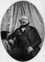 Louis Daguerre, pionero de la fotografía francesa, c. 1845-1851