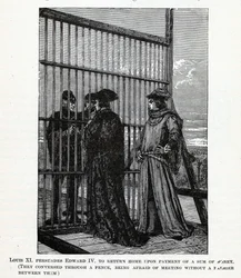 Luis XI persuade a Eduardo IV de regresar a casa con una suma de dinero, 1882