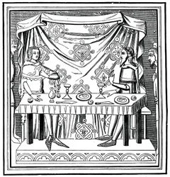 Luis de Taranto instituyendo la Orden del Espíritu Santo, siglo XIV, 1870