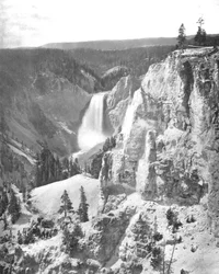 Cataratas Inferiores del Yellowstone, Wyoming, EE.UU., c. 1900