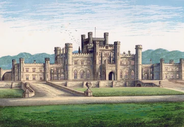 Castillo de Lowther, Cumbria, finales del siglo XIX