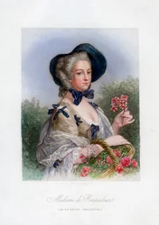 Madame de Pompadour como la hermosa jardinera