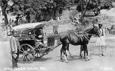 Correo tonga, Nainital, India, 1917