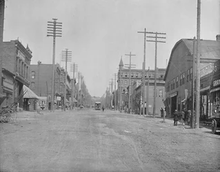 Calle Principal, Butte City, Montana, c1897