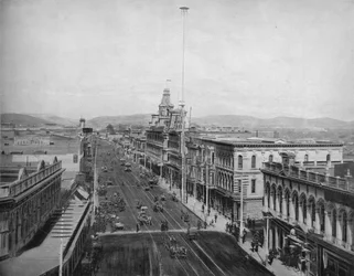 Calle Principal, Los Ángeles, California, c1897