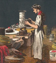 Fabricación de Sombreros de Seda