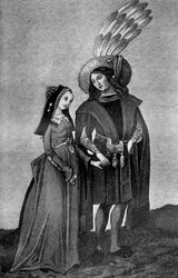 Traje masculino y femenino, finales del siglo XV - principios del siglo XVI, 1910