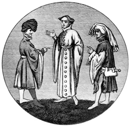 Vestimenta masculina, finales del siglo XIV, 1910