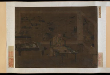 Hombre limpiándose el oído, 1368-1644