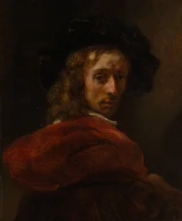 Hombre con capa roja