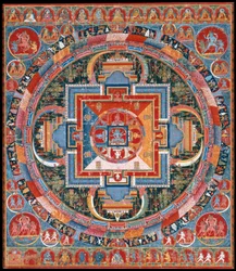 Mandala de Jnanadakini, finales del siglo XIV