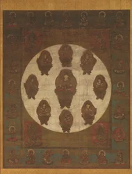 Mandala de Monju Bosatsu, siglo XIII