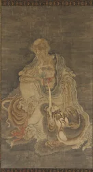 Manjushri sentado en un león, 1368-1644