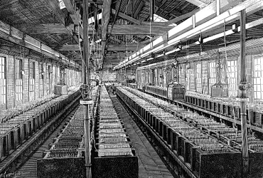 Fabricación de baterías eléctricas, EE.UU., 1887