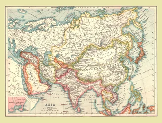 Mapa de Asia, 1902