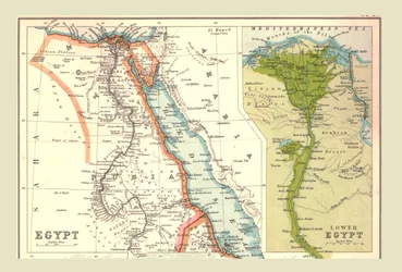 Mapa de Egipto, 1902