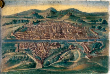 Mapa de Florencia, siglo XV