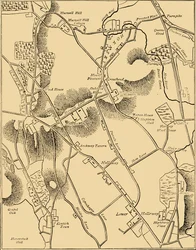 Mapa de Hornsey y Vecindario en 1819