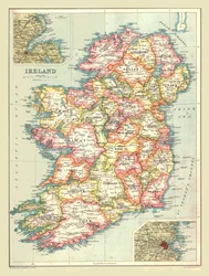 Mapa de Irlanda, 1902