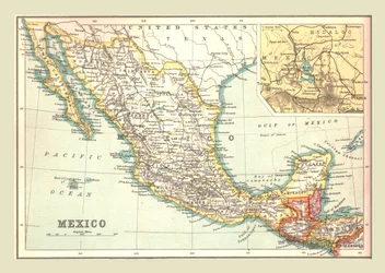 Mapa de México, 1902