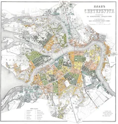 Mapa de Petersburgo