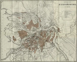 Mapa de Petersburgo, 1893